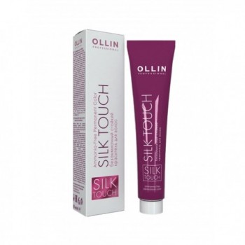 OLLIN Professional Стойкий краситель для волос безаммиачный Silk Touch 6/7 темно-русый коричневый 60 мл