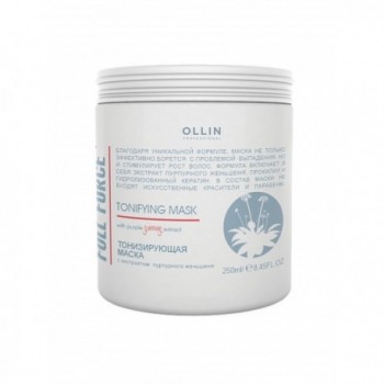 OLLIN Professional Маска для волос тонизирующая с экстрактом пурпурного женьшеня Full Force 250 мл