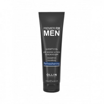 OLLIN Professional Шампунь для волос и тела освежающий Premier for Men 250 мл