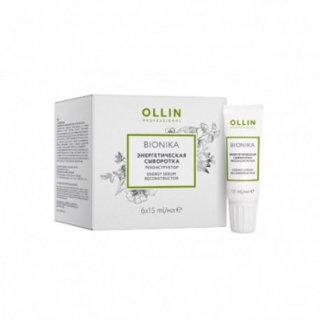 OLLIN Professional Сыворотка для волос энергетическая "Реконструктор" BioNika 6 шт по 15 мл