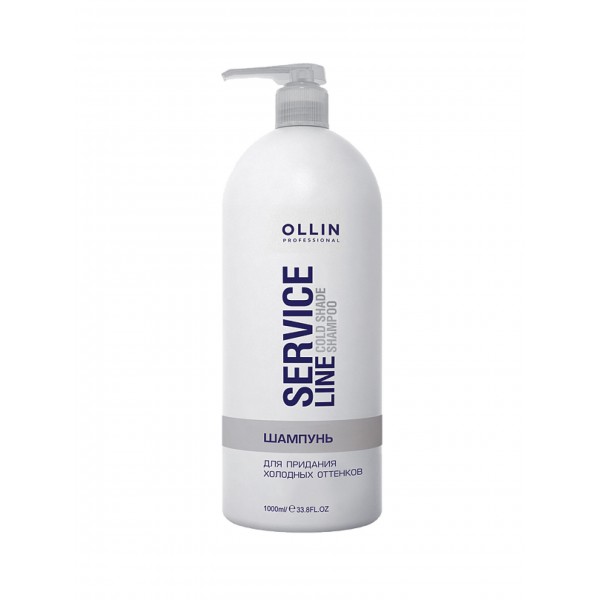 OLLIN Professional Шампунь для придания холодных оттенков волосам Service Line 1000 мл