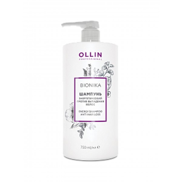 OLLIN Professional Шампунь энергетический против выпадения волос BioNika 750 мл