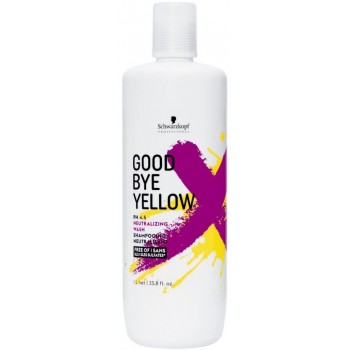 Schwarzkopf Professional Шампунь для волос с антижелтым эффектом Goodbye Yellow Shampoo 1000 мл
