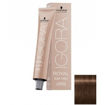 Schwarzkopf Professional Краска для волос стойкая Igora Royal Nude Tones 6-46 темный русый бежевый шоколадный 60 мл