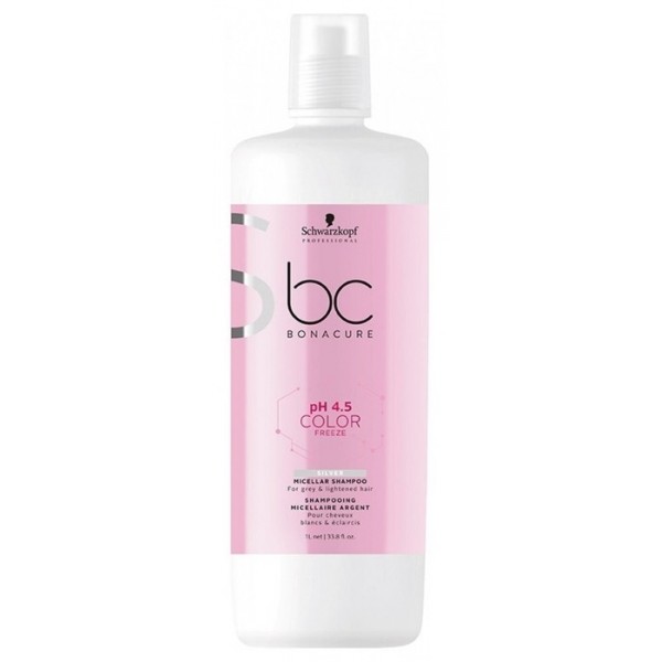 Schwarzkopf Professional Шампунь для волос с антижелтым эффектом Bonacure Color Freeze Silver Micellar Shampoo 1000 мл