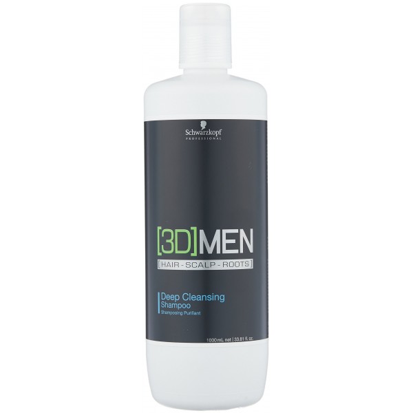 Schwarzkopf Professional Шампунь для волос очищающий мужской 3D Men Deep Cleansing Shampoo 1000 мл