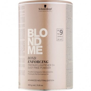 Schwarzkopf Professional Порошок для волос осветляющий BlondMe Premium Lightener 9+ бондинг-пудра 450 г